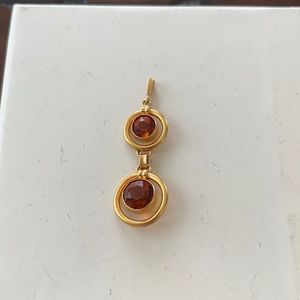 Gold & citrine pendant